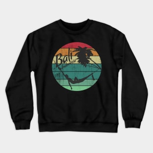 Bali Indonesia Vintage Sunset Vacation Retro Crewneck Sweatshirt